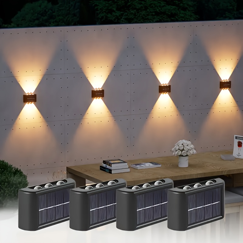 Power Outdoor - LED Solarleuchte für Außen, Wasserdichte Solar-Wandlampe