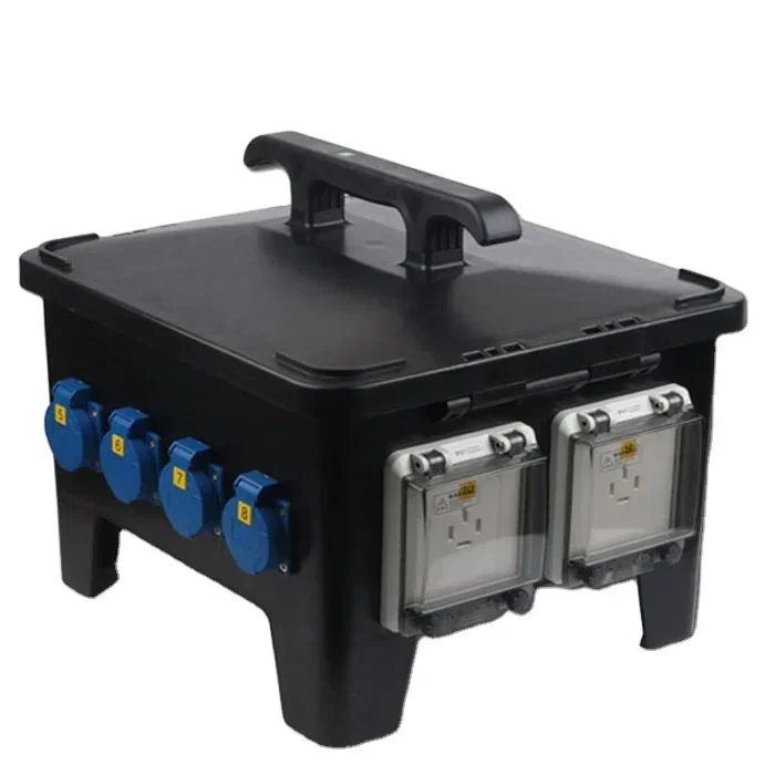Outdoor Power Distribution Board - 2026/IP67 Wasserdichte Outdoor-Kombinationssteckdose, tragbare Industrie-Stromverteilerbox