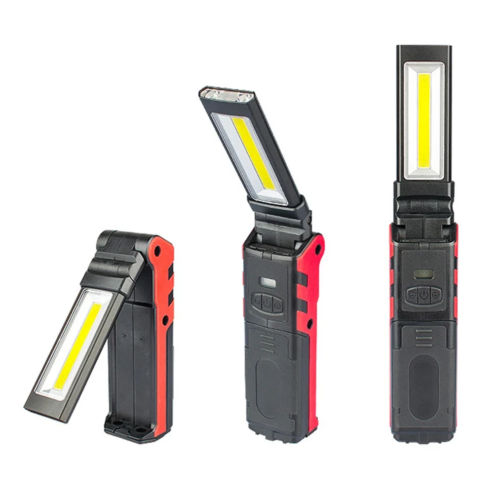 Outdoor Usb Power Bank - Dimmbares COB-LED-Arbeitslicht, wiederaufladbare USB-Taschenlampe mit Magnet