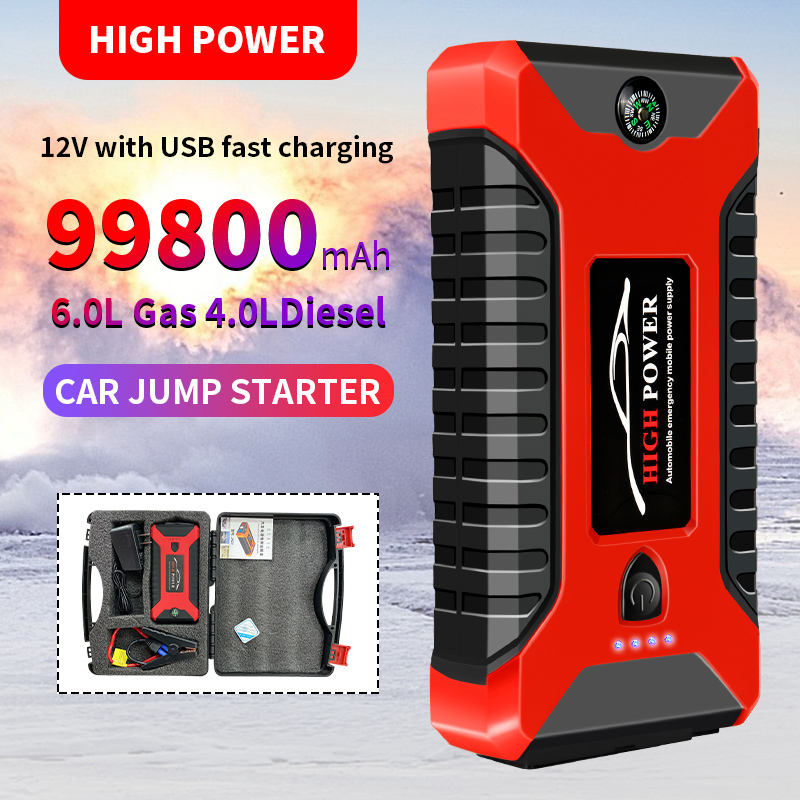 Outdoor Power Supply 12V - Hochwertige Notstart-Stromversorgung 12V Notstartgerät Batterieladeausrüstung Outdoor-Stromversorgung