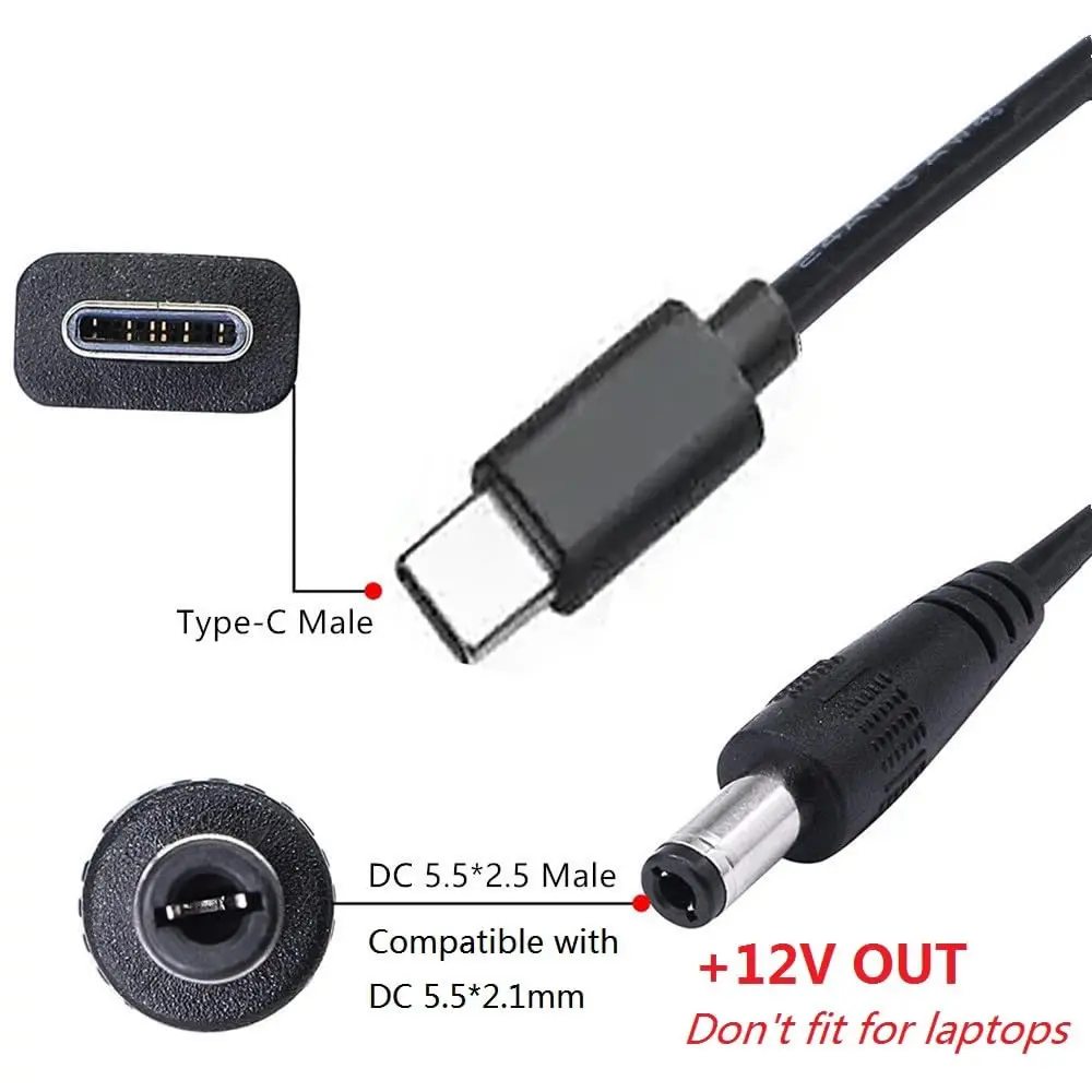 USB C auf DC 5,5 mm x 2,5 mm N – Outdoor Power Supply 12V Bewertung und Preis