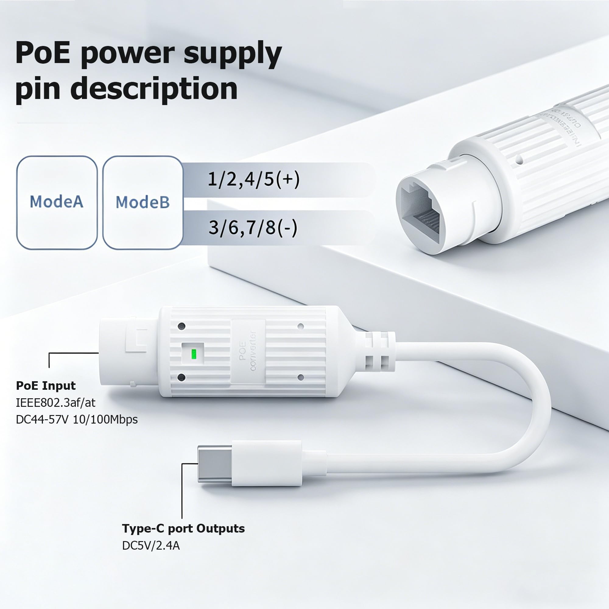 POE zu USB-C Stromwandler Outd – Outdoor Power Adapter Usb Bewertung und Preis