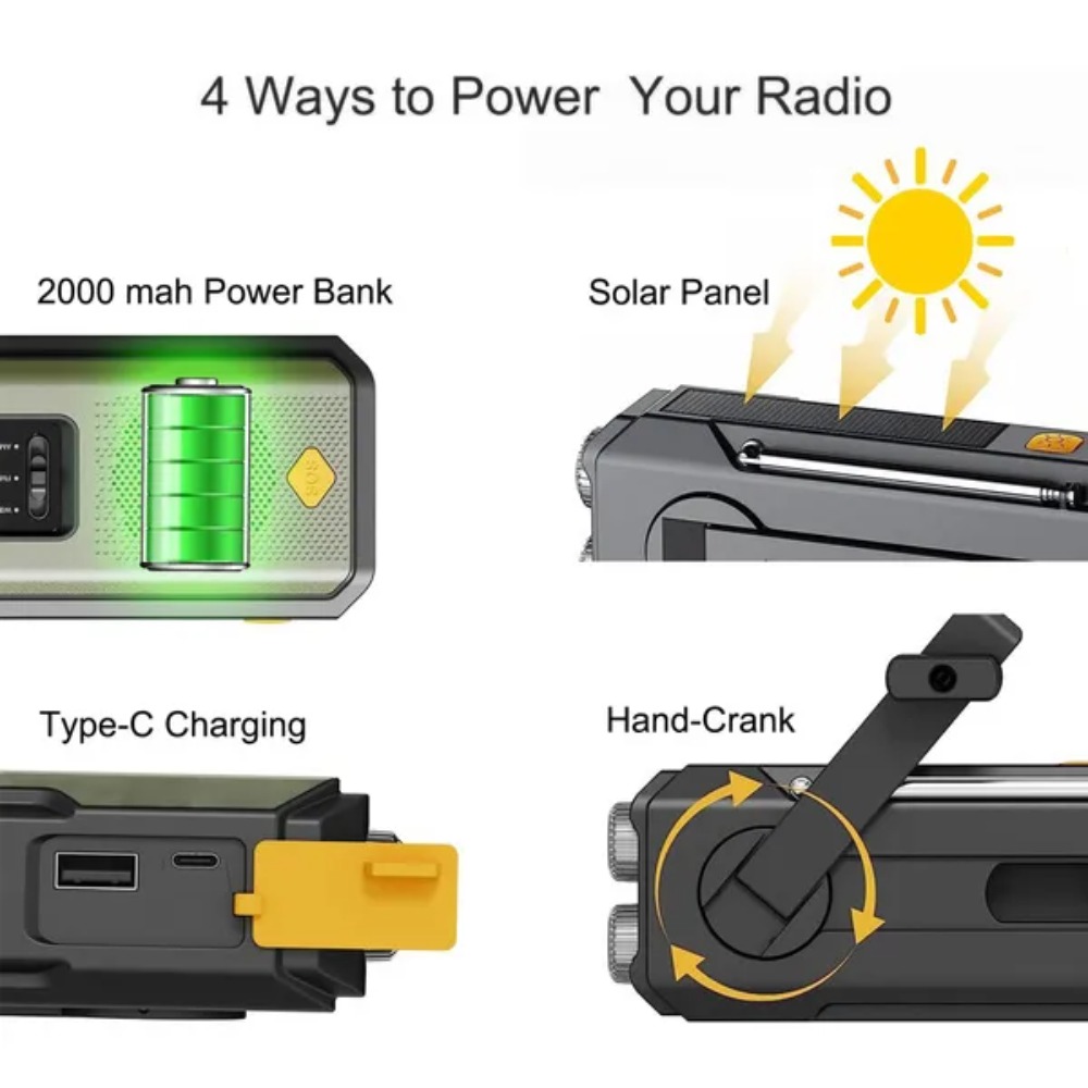 Notfall-Solar-Handkurbel-NOAA- – Outdoor Power Equipment Brands Bewertung und Preis