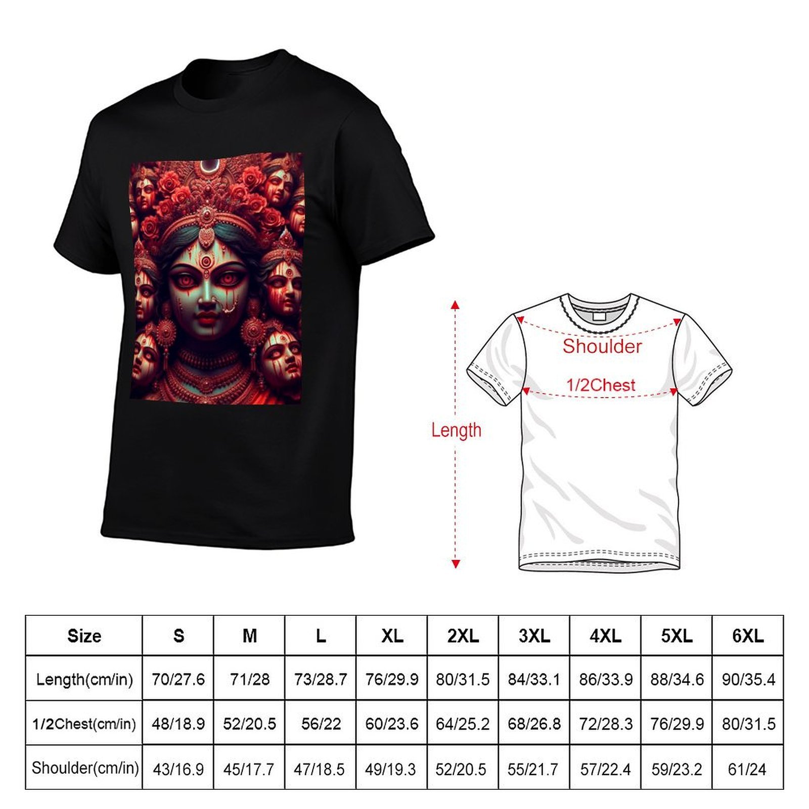 Bhairavi: Rotes T-Shirt mit de – Outdoor Power Block Bewertung und Preis