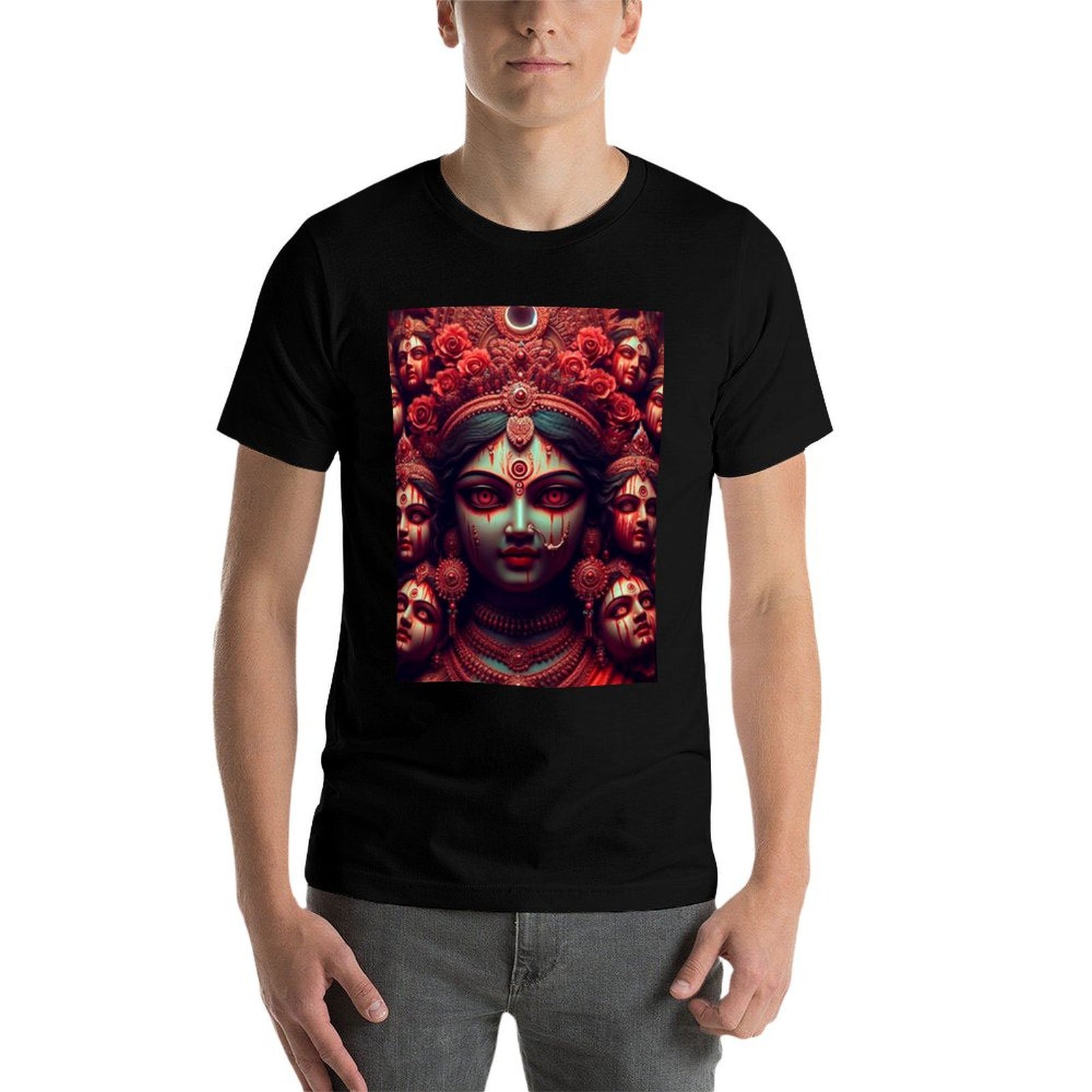Bhairavi: Rotes T-Shirt mit de – Outdoor Power Block Bewertung und Preis